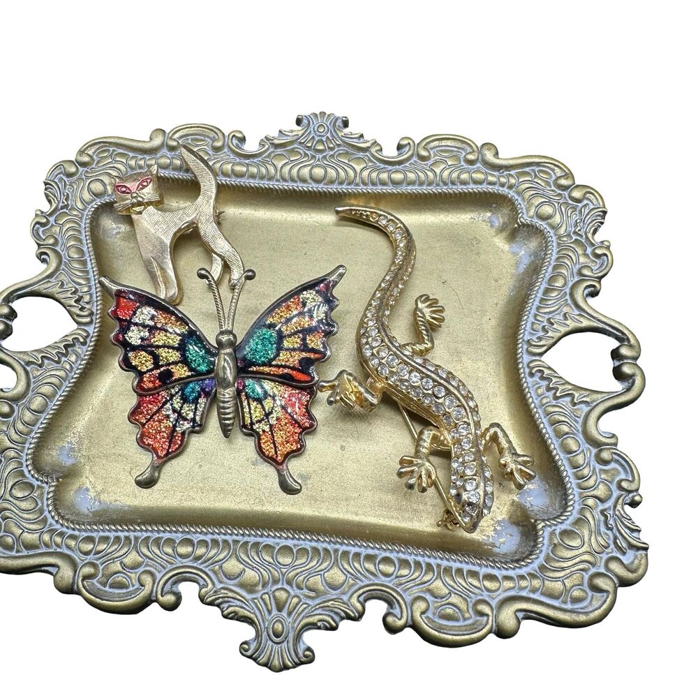 Vintage Brooch Craft Lot, Jewelry Embellishments